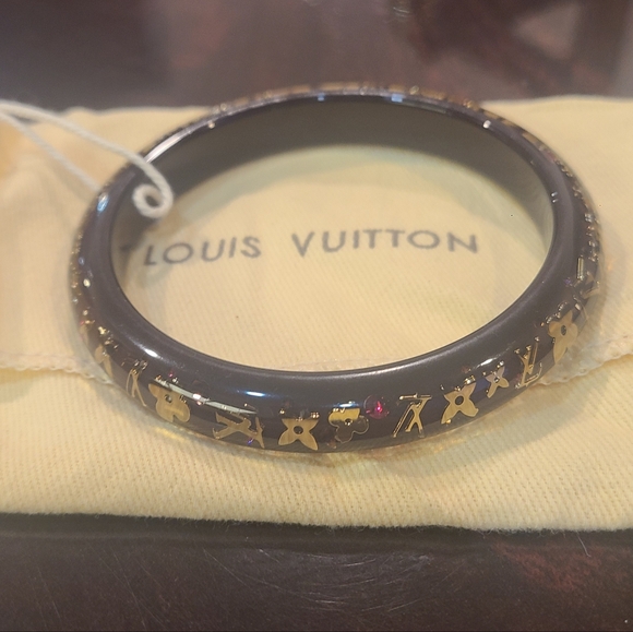 100% Authentic Louis Vuitton Resin Swarovski Medium Inclusion Bracelet PM - Picture 4 of 7